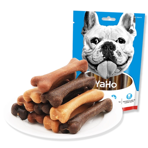 YAHE JIEYA MOGO BAND DOG SNACKS MALT SHIBA INU Укусить пластиковые щенки