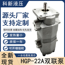 Gear pump Double-linked gear oil pump HGP-22A-F12 12R Taiwans Xinhong Model Manufacturer Batch of Brand