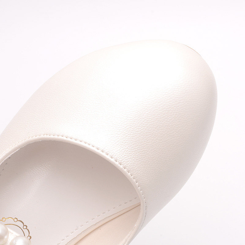 白色皮鞋女童公主鞋学生配礼服合唱演出鞋春秋软底蝴蝶儿童高跟鞋,淘宝优惠券,粉丝福利购,淘宝优惠卷