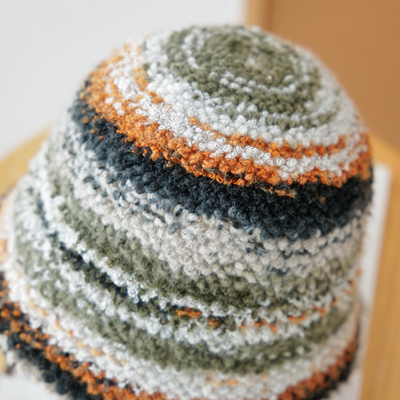 Himade美拉德色系颗粒绒渔夫帽子女生秋冬季加厚保暖护耳水桶盆帽,淘宝优惠券,粉丝福利购,淘宝优惠卷