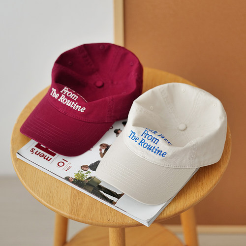 Himade英文字母刺绣棒球帽子男女韩版ins潮软顶弯檐显瘦鸭舌帽子 - 图2