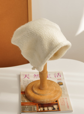 Himade秋冬季保暖针织帽子灰色