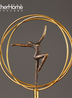 美式风复古做旧铁艺会所装饰品