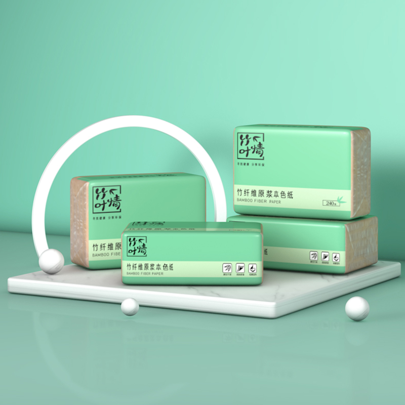 蓝漂旗舰店蓝漂本色餐巾纸50包家用纸巾抽纸卫生纸可湿水面巾纸整箱实惠装1