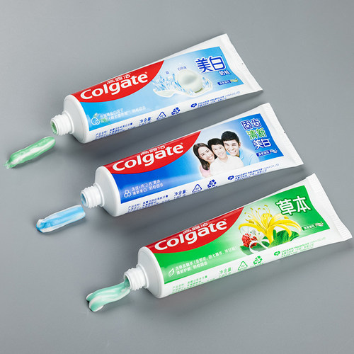 正品高露洁牙膏草本清爽薄荷美白40/90/140克清新口气 - 图1