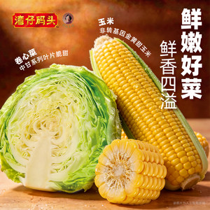 湾仔码头臧阿姨水饺速食玉米蔬菜大白菜1320g*3经典猪肉水饺