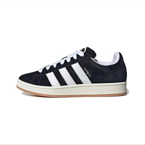 Adidas Campus 00S 黑白三叶草面包鞋复古男女休闲运动板鞋HQ8708 - 图1