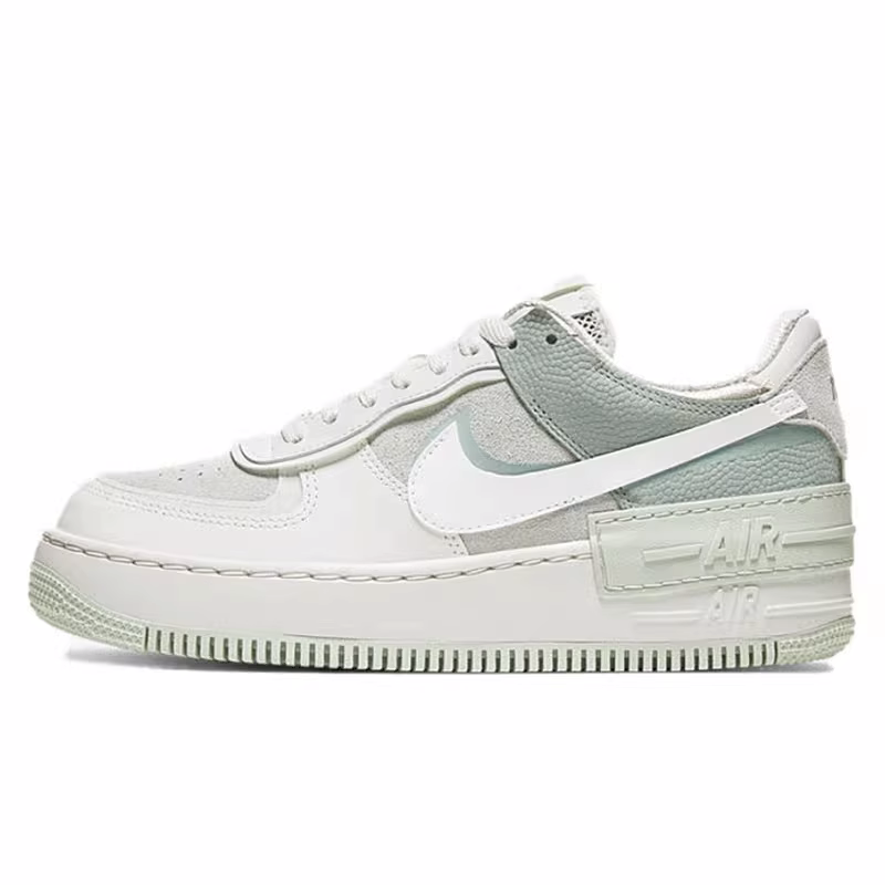 Nike Air Force 1 AF1空军一号马卡龙灰绿女子低帮板鞋CW2655-001,淘宝优惠券,粉丝福利购,淘宝优惠卷