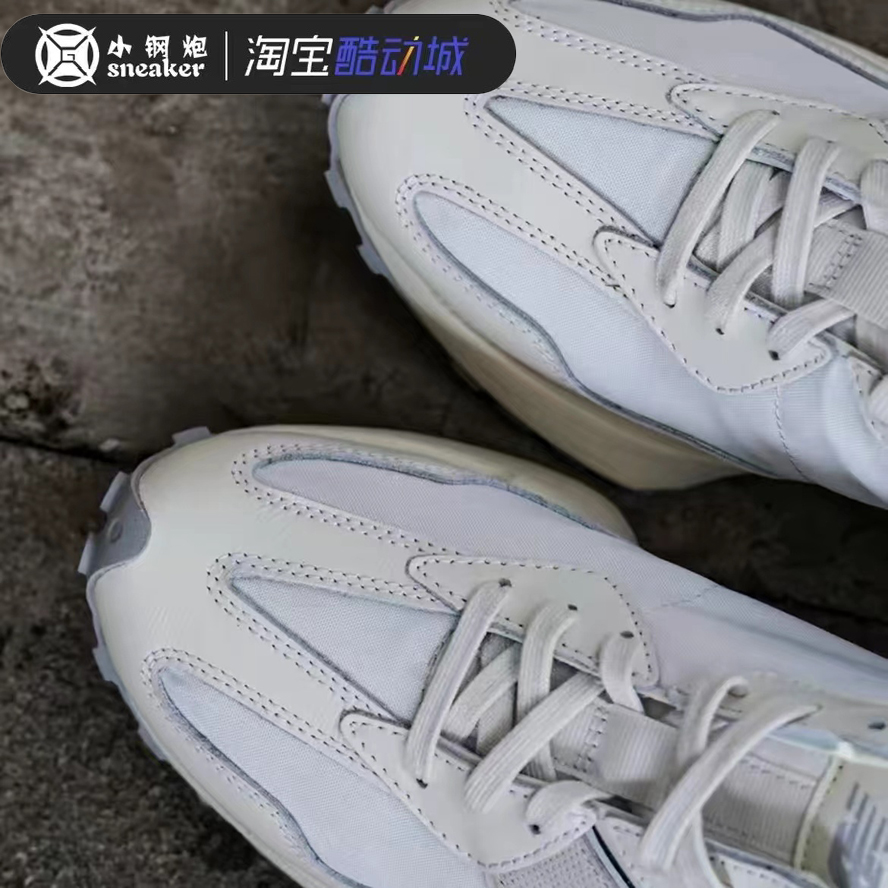 NEW BALANCE/NB327系列男女复古奶白休闲老爹鞋运动跑步鞋MS327WP - 图0