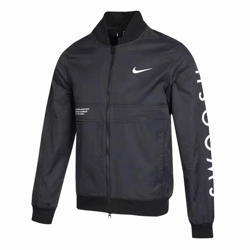 NIKE耐克夹克2021新款拼接防风运动服SWOOSH休闲外套 DJ5368-010 - 图3