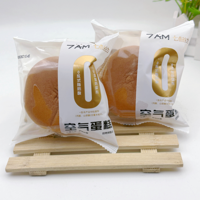 七点谷力空气蛋糕0反式脂肪酸0添加防腐剂散装称重早餐糕点零食 - 图0