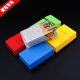 Пластиковый прозрачный портсигар, упаковка, износостойкая зажигалка