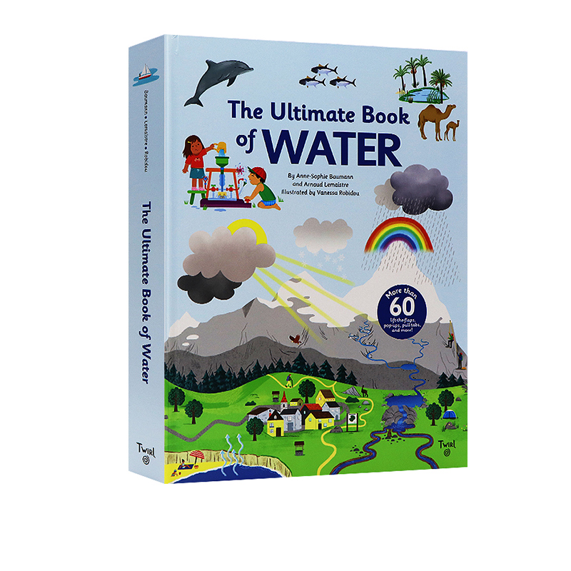 英文原版 The Ultimate Book of Water 究极水之书 立体翻翻书 STEM启蒙绘本 儿童益智早教 Twirl 儿童趣味科普  Roger Priddy - 图3