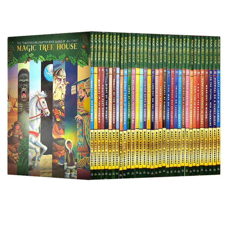 【自营】神奇树屋新盒装系列 34本套装 英语原版小说 Magic Tree House 分阶阅读英文章节书 科普百科课外兴趣读物 - 图3