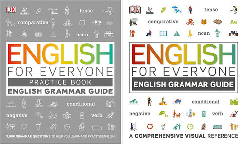 【自营】英文原版 DK新视觉 人人学英语 语法图解指南+自学练习册English for Everyone English Grammar Guide英语综合训练参考书 - 图0