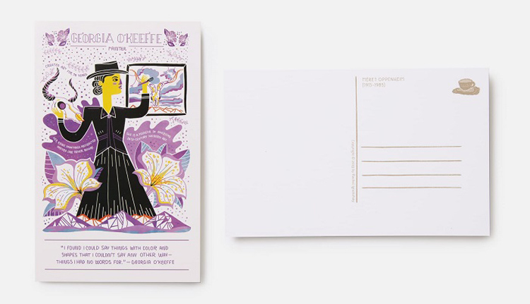 英文原版 Women In Art Postcards 无所畏惧启发世界的位女艺术家卡片 100片 艺术插图中的女性 女性艺术家 文创