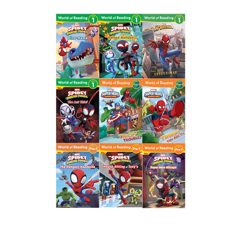 World of Reading迪士尼分级读物Spidey and His Amazing Friends漫威蜘蛛侠 英文原版Disney Who's Who迪士尼名人录 乐高星球大战 - 图1