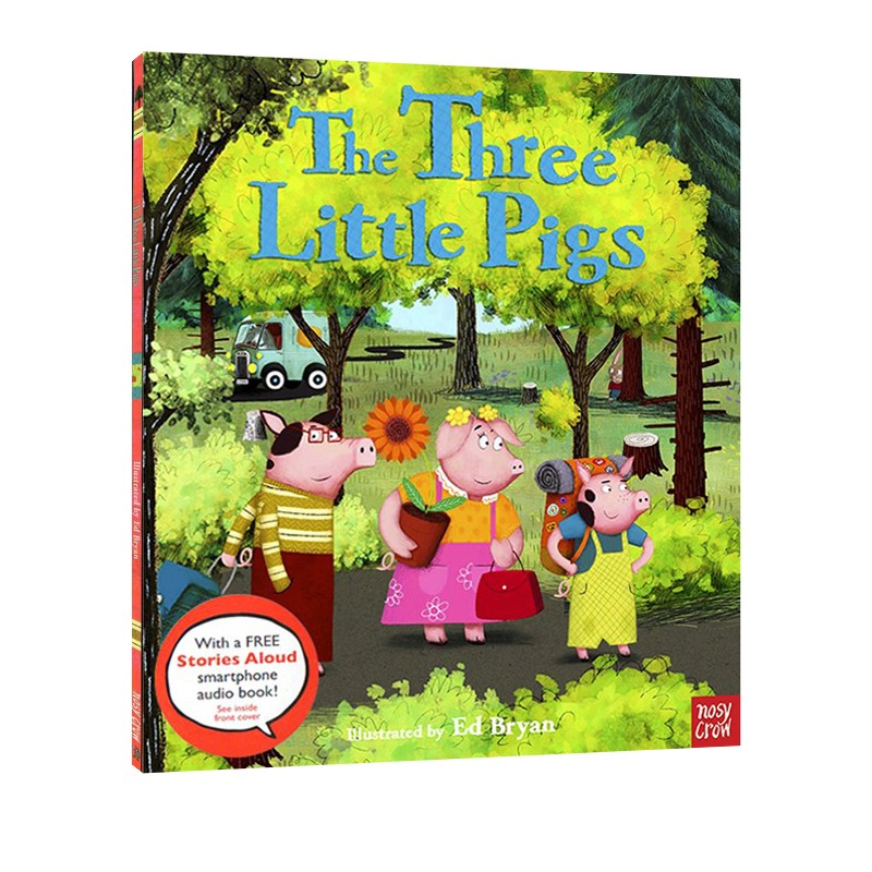 英文原版 Fairy Tales Three Little Pigs 三只小猪 儿童英语启蒙 经典童话故事绘本 Nosy Crow Stories Aloud 赠官方音频