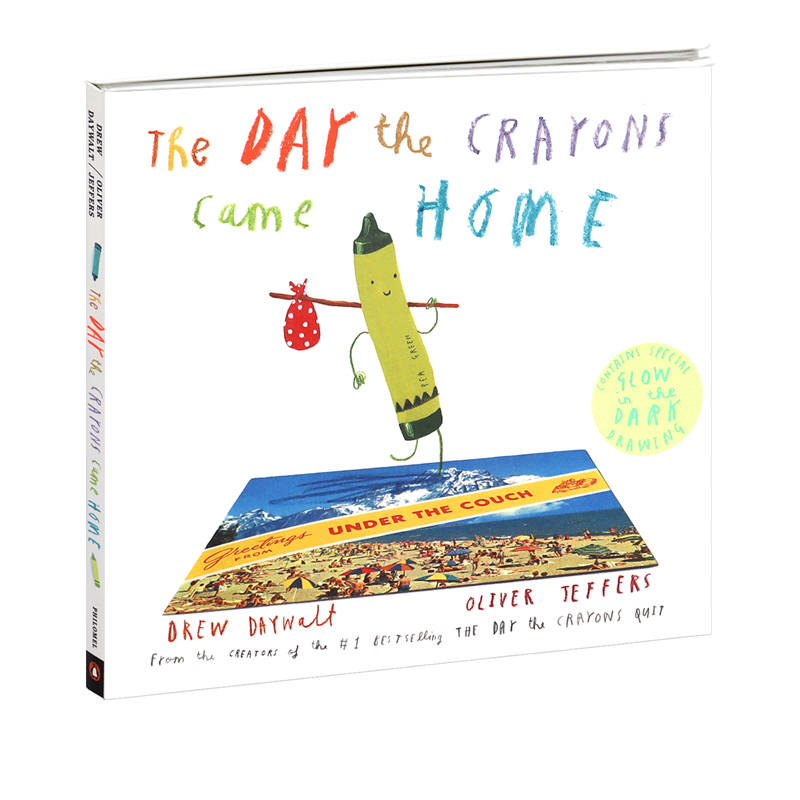 英文原版 Oliver Jeffers 纸板书 蜡笔回家 Day The Crayons Quit 小蜡笔大罢工 An Alphabet 字母表的故事 A Little Stuck 卡住了 - 图0