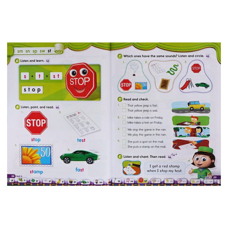 新版牛津自然拼读法 Oxford Phonics World Level 共2册 自然拼读英语教辅 学生用书 牛津自然拼读世界 opw