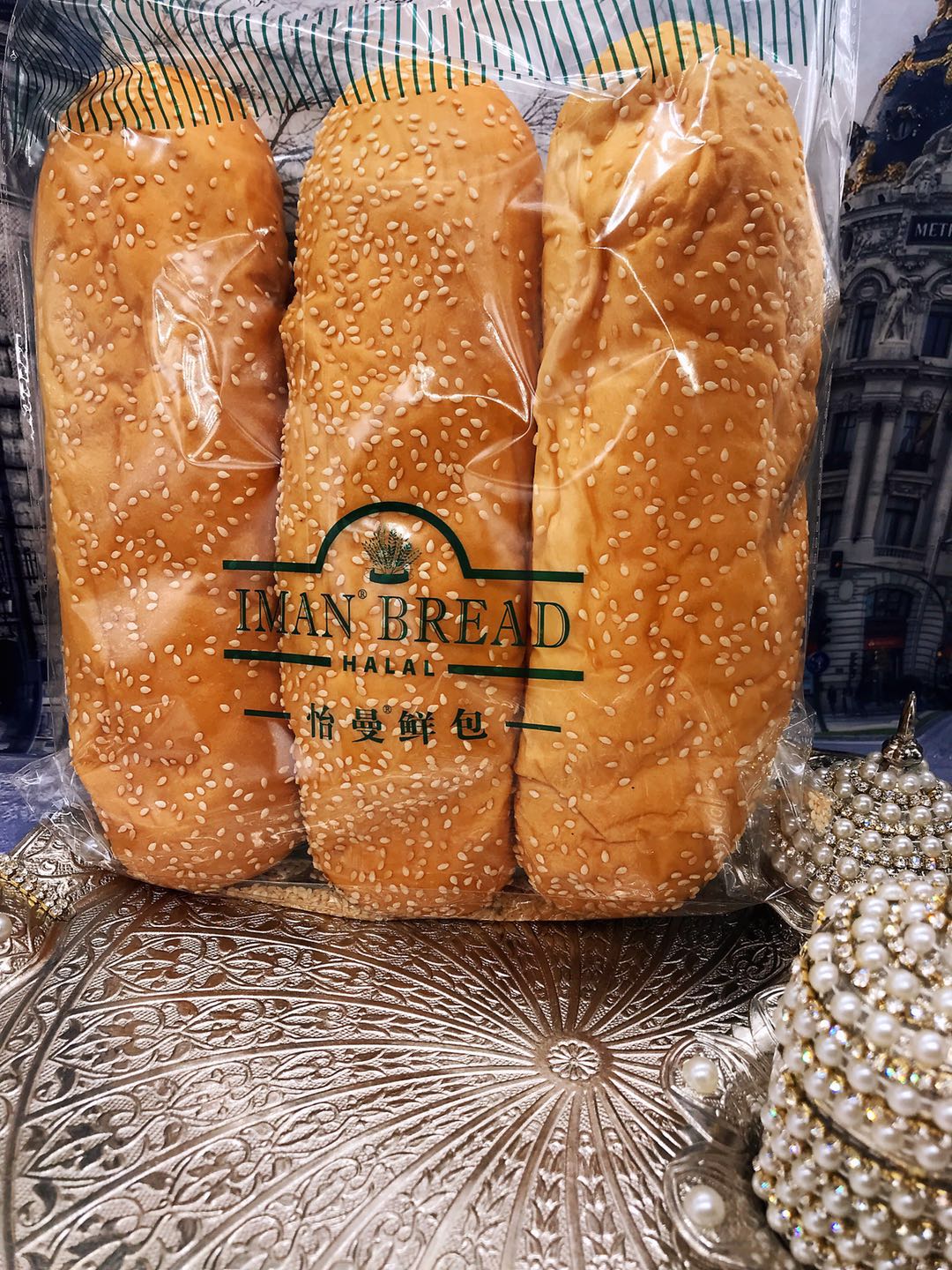 芝麻三明治面包胚Sandwich Sesame Bread FOOD法式面包即食 - 图0