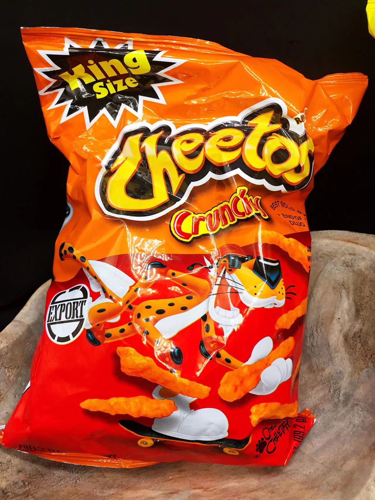 Cheetos Crunchy USA美国进口玉米泡芙条火辣条膨化食品即食辣条 - 图3