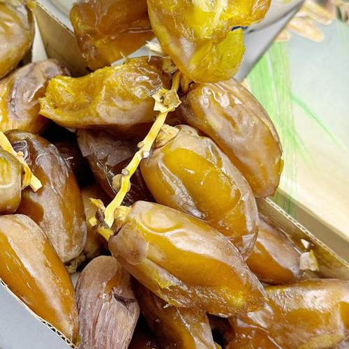 中东椰枣阿拉伯椰枣dates免洗枣子500G蜜枣阿拉伯树枝枣鲜枣整 - 图1