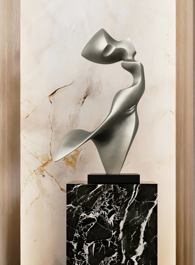 入户玄关装饰摆件家居客厅电视柜旁边现代轻奢酒店落地雕塑工艺品