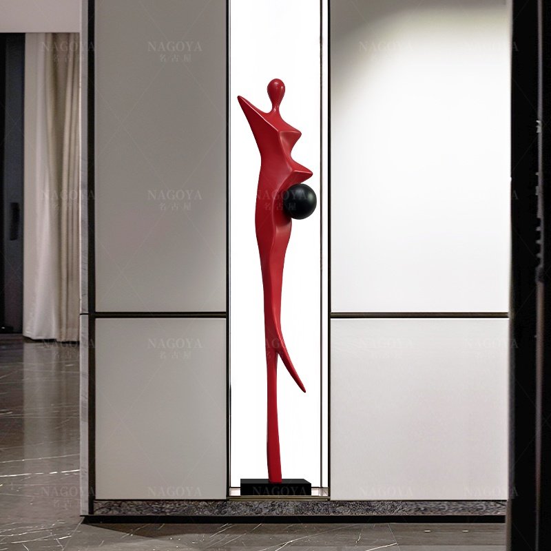 抽象人物细长雕塑摆件客厅入户轻奢高挡客厅玄关酒店落地装饰品,淘宝优惠券,粉丝福利购,淘宝优惠卷