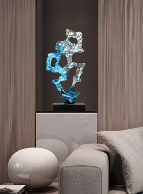 简约客厅酒柜步步高升摆件现代