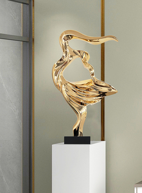 轻奢样板房抽象雕塑艺术品