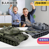 Childrens toy car infrared remote control tank open cannons 99-type caterpillar pair combat tanker Tiger type T34 boy