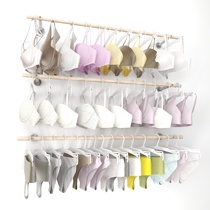Hanging lingerie shelf Shelves Underwear underwear Shop shelves bra Stainless Steel Solid Wood Upper wall Shelves Wall-mounted