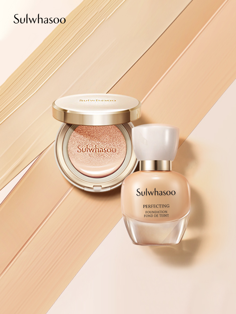 爱茉莉官方海外旗舰店爱茉莉SULWHASOO/雪花秀致美养肤粉底液SPF17/PA+水润无暇清透2