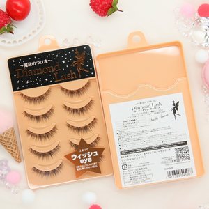 日本假睫毛自然Diamond Lash54596仿真浓密透明梗磨尖学生素颜款