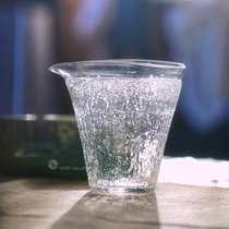 Post-Park showroom spot Japanese glass working man Arakawa Shang also works as a heat-resistant bubble fair cup of mouth tea set