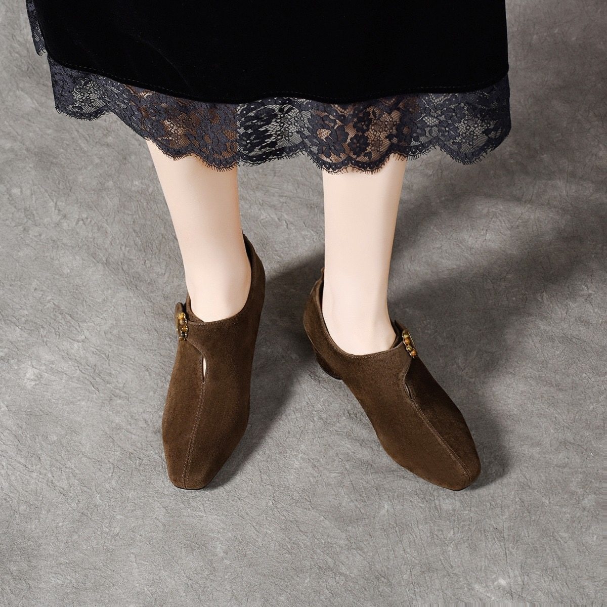 2026春季新款真皮女鞋软纯皮深口单鞋女真皮软底妈妈鞋绒面乐福鞋,淘宝优惠券,粉丝福利购,淘宝优惠卷