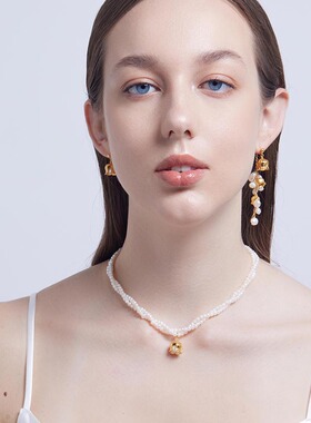 加拿大品牌铃兰花珍珠项链