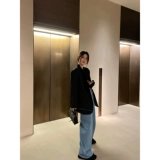 Зимние штаны, оверсайз, высокая талия, свободный прямой крой