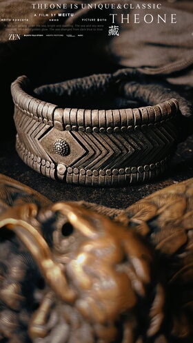 THEONE罕见古董孤品美国印第安原住民纯手工纯银铠甲手链美式复古