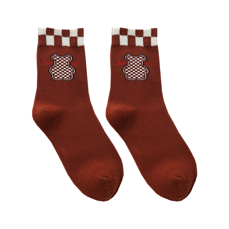 儿童中筒袜子女童男孩春秋款加厚中大童咖色无骨纯棉袜秋冬季12岁,淘宝优惠券,粉丝福利购,淘宝优惠卷