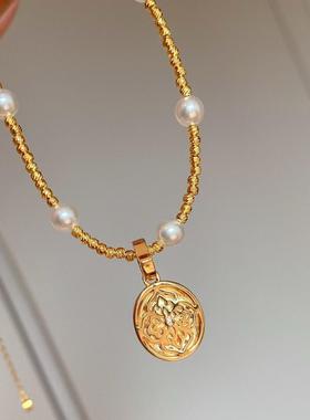 2024新款 水沫玉 进口钻 轻奢 高级感 女 定制版 银镀18k金 项链