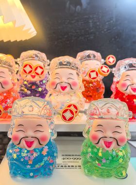 财神爷桌面小摆件工位招财解压稀奇古怪的提升幸福感创意装饰小物