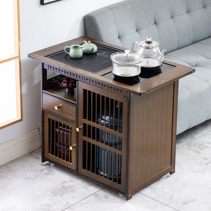 移动家用小茶台茶桌简约茶车客厅阳台烧水壶一体茶几茶盘茶具套装,淘宝优惠券,粉丝福利购,淘宝优惠卷