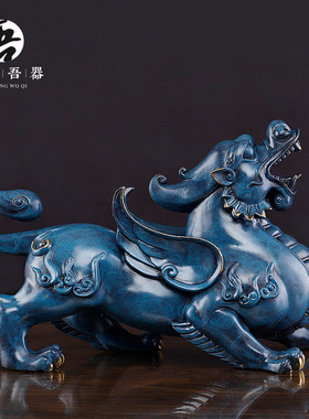 速发2025《霸王貔貅》铜招财摆件 铺艺装饰品店家开业工居礼品