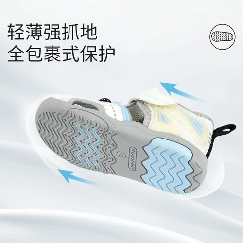 Kong Детская обувь Dr. Kong для малышей, летние светящиеся туфли на мягкой подошве, дышащие мужские и женские детские сандалии