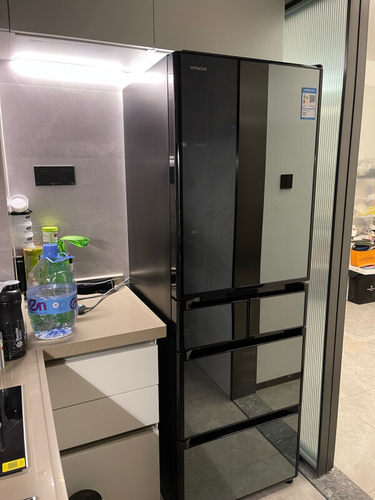 Hitachi/日立 R-XG420KC/S42KC原装进口镜面真空保鲜制冰零嵌冰箱 - 图0