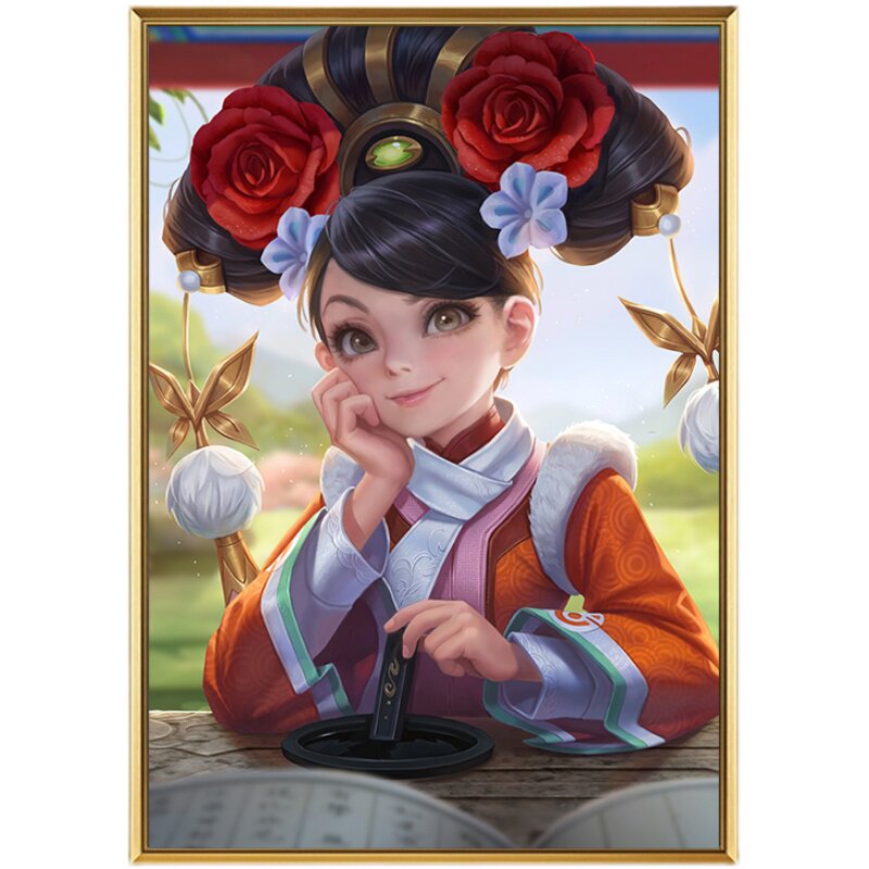 安琪拉如懿十字绣王者荣耀皮肤新款客厅卧室小幅卡通满砖5d钻石画