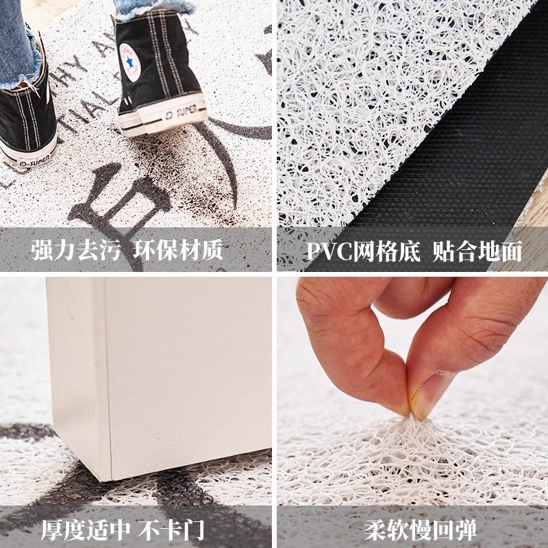 入户门地垫家用防滑耐脏脚垫进门口蹭土除尘脚踏垫玄关丝圈地毯,淘宝优惠券,粉丝福利购,淘宝优惠卷