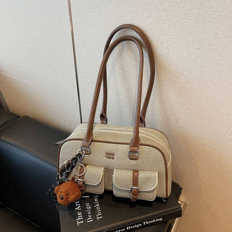 2025新款复古大容量腋下包包女高级时尚百搭手提包外出旅行单肩包,淘宝优惠券,粉丝福利购,淘宝优惠卷